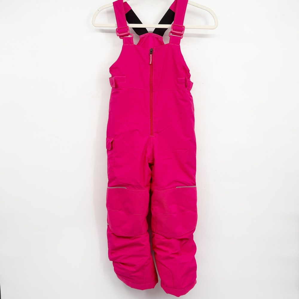 Columbia Kids Pink Omni-Tech Waterproof Insulated Outdoor Winter Snow Bib 6/6X